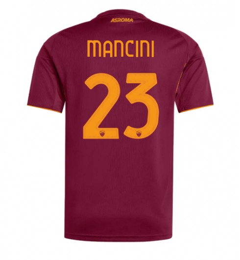 AS Roma Gianluca Mancini #23 Domácí Dres 2025-26 Krátký Rukáv AS Roma Gianluca Mancini #23 Domácí Dres 2025-26 Krátký Rukáv